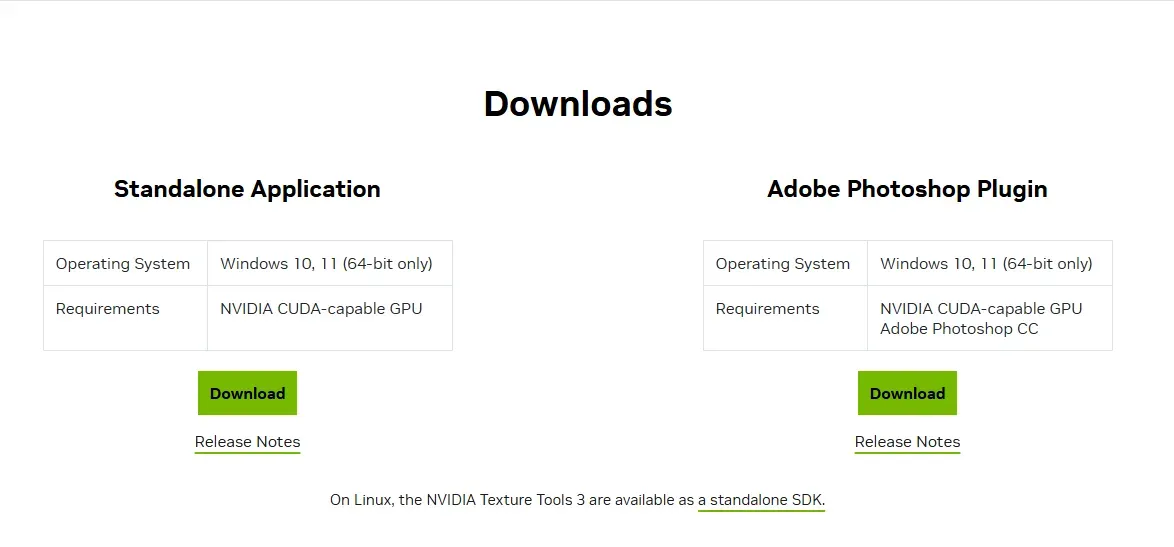 NVIDIA Texture Tools 插件下载